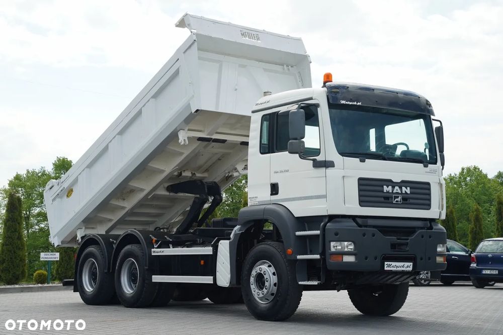 MAN TGA 33.350 / 6x4 / WYWROTKA / HYDROBURTA / MEILLER KIPPER / BORDMATIC / MANUAL / SPROWADZONY - 7