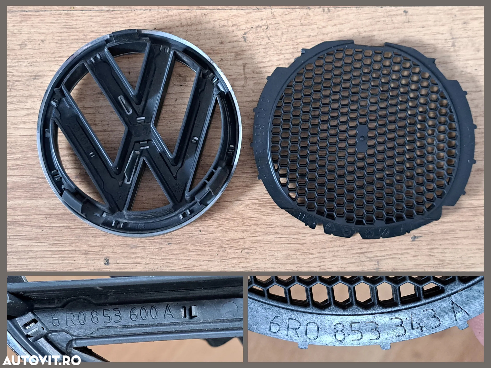 Emblema fata VW Polo 6R Spira volan cu manete semnalizare faruri stergatoare VW Polo Skoda Fabia 2 - 3