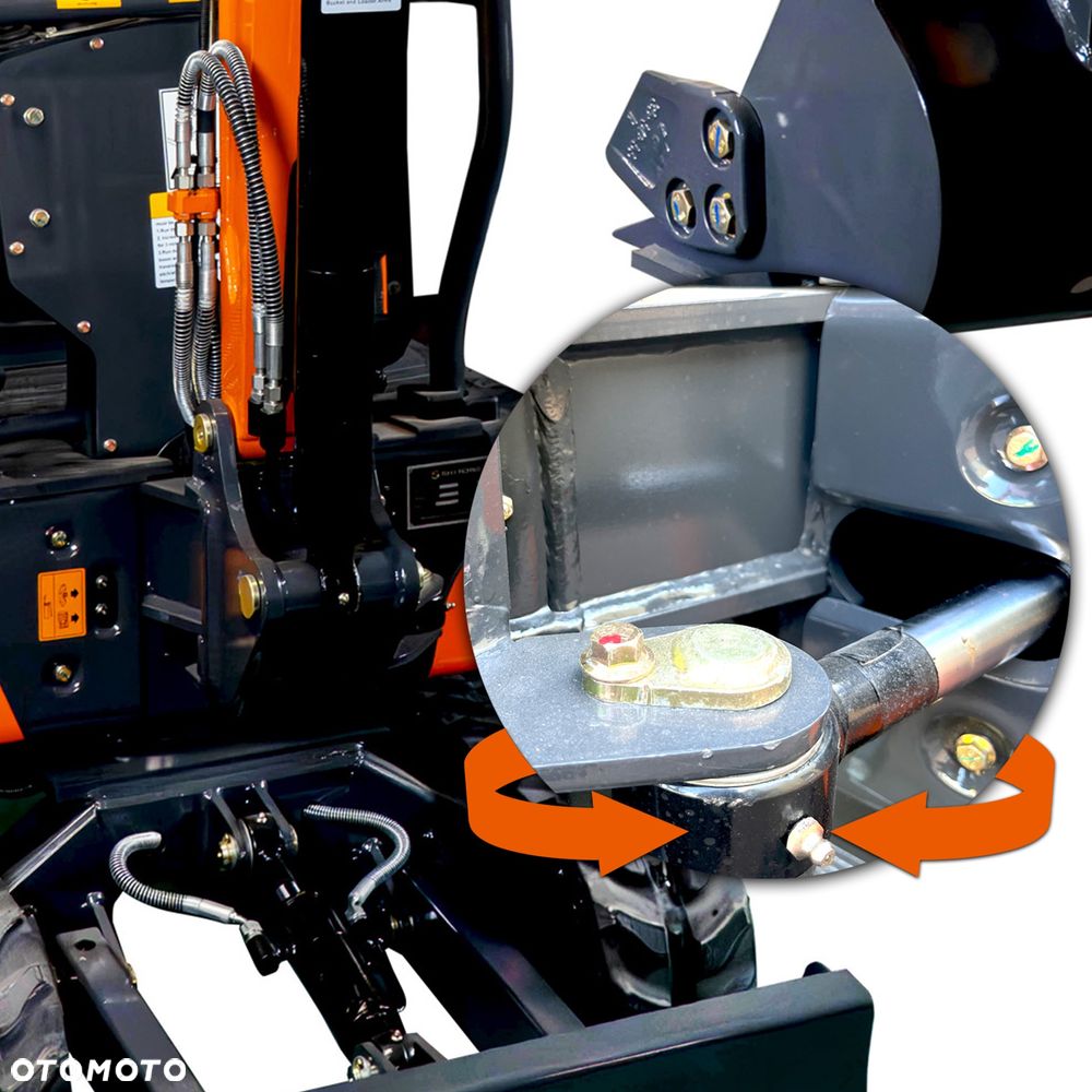 Nowa Minikoparka ETB-SD13D + Wiertnica + 3 Łyżki + Szybkozłącze + Chwytak - 12
