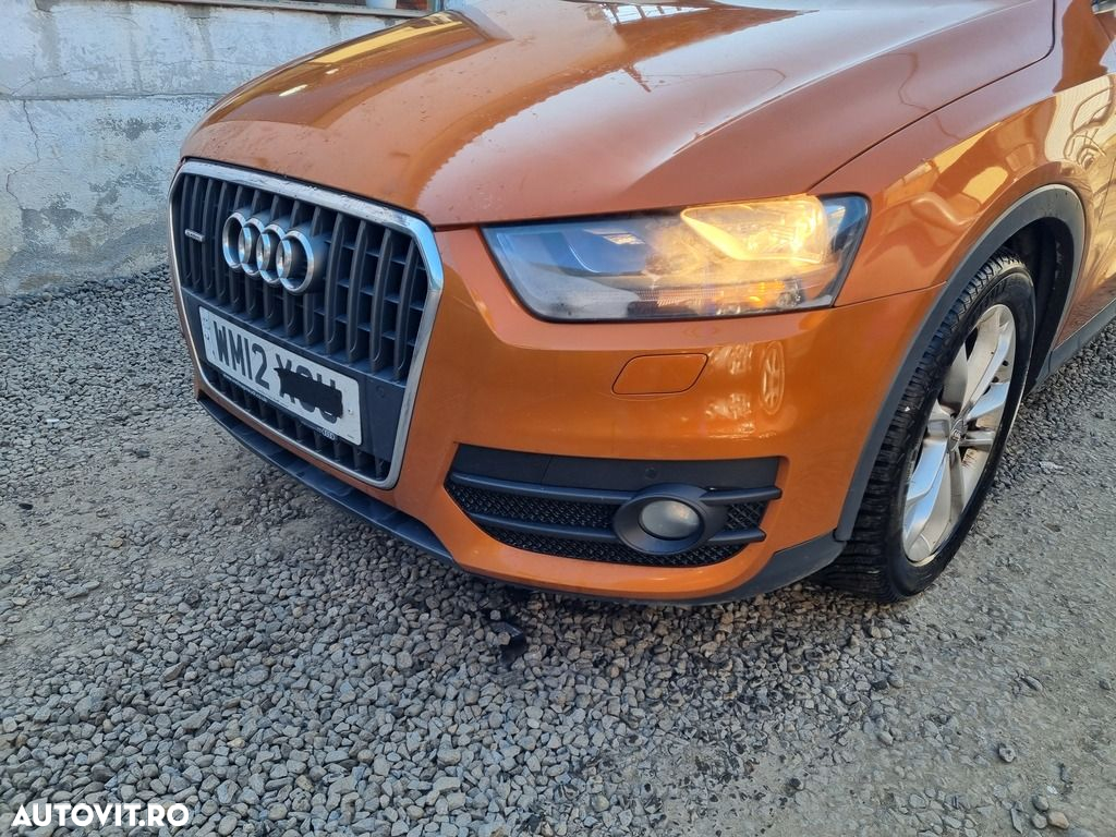 Bara fata AUDI Q3 2011 - 2018 Portocaliu (1184) model fara spalatoare far - 2