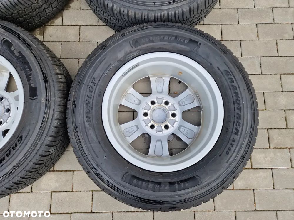 KOŁA CAŁOROCZNE TOYOTA LAND CRUISER 300 DUNLOP GRANDTREK ALL-TERRAIN AT30 114V  M+S 07/21, 265/65/R18, 7,5Jx18 ET60 6x139,7 - NOWE ORYGINALNE - 13