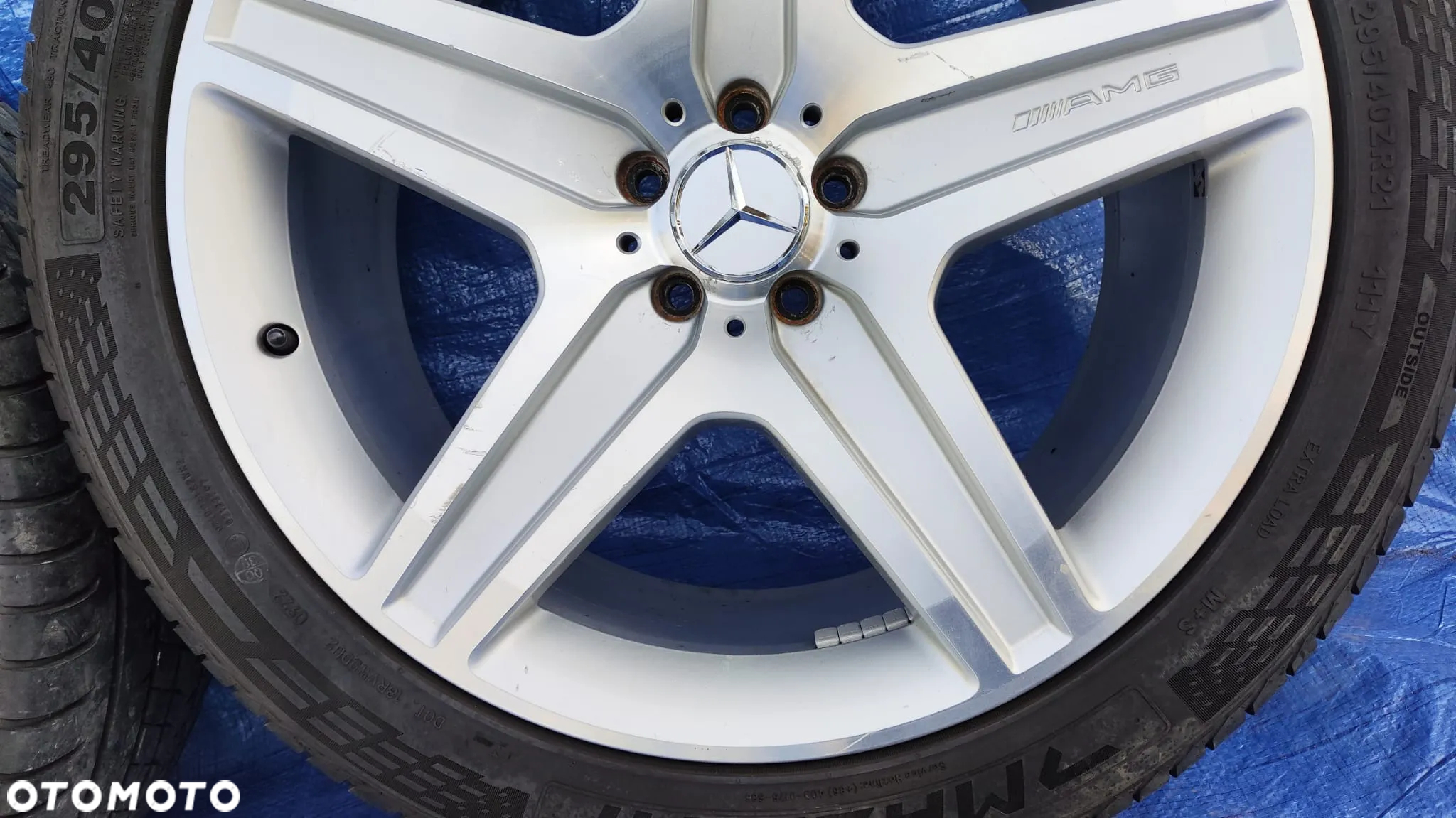 KOŁA FELGI ORYGINALNE AMG 21 CALI A1644017002 10Jx21 ET37 OPONY 295/40ZR21 MERCEDES GLE ML W164 W166 GLS GL X164 X166 S-KLASA W222 CL W216 - 4