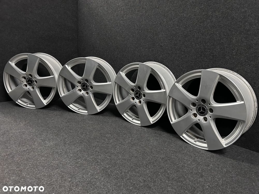 Alufelgi Mercedes C-Klasa W205, W204, E-Klasa W212, W213 17 cali 5x112 4szt. z czujnikami, ŁADNE! - 1