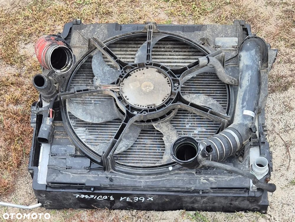 Komplet Chłodnic Wody Klimatyzacji Intercooler Wentylator BMW X6 E71 X5 E70 3.0 DIESEL - 1