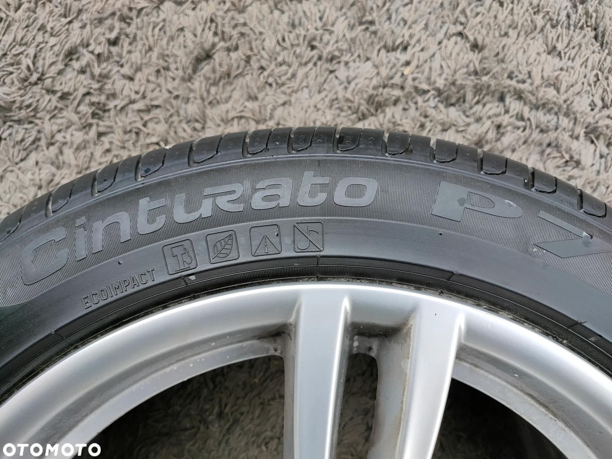 Jedna sztuka opona letnia 18 Pirelli Cinturato P7 255/45R18 99W /18 run flat RSC RFT extra load DOT 1219 pojedynka rant Ecoimpact Runflat ranflat - 6