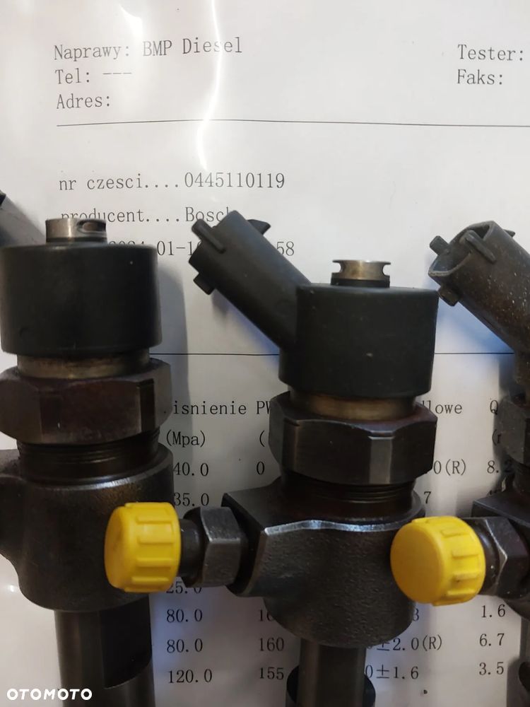 Wtryski wtrysk Fiat Lancia Opel Alfa 1.9 JTD 0445110119 SPRAWDZONE GWARANCJA - 2