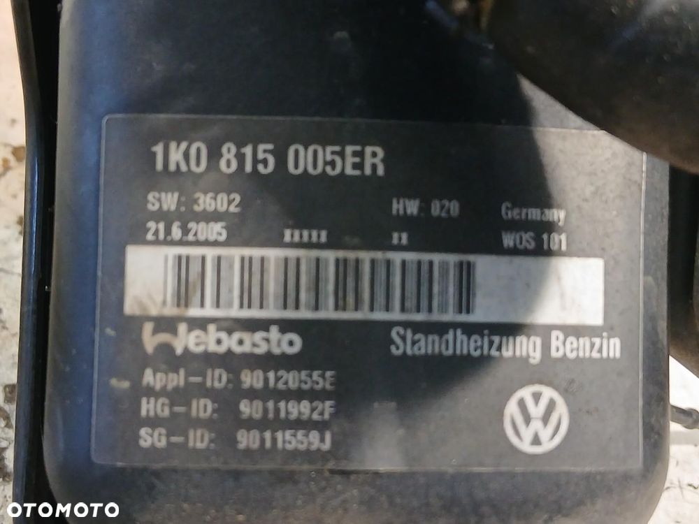 WEBASTO DOGRZEWACZ VW JETTA V 2.0 FSI 1K0815005ER - 3