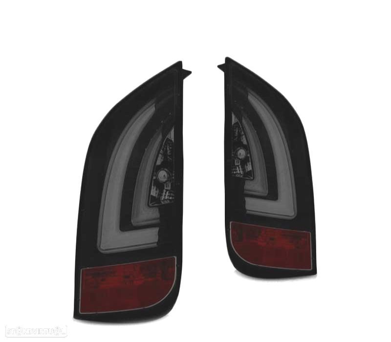 FAROLINS TRASEIROS LED VOLKSWAGEN VW UP! 11- PARA SKODA CITIGO 11- BLACK SMOKED PRETO FUMADO ESCURE - 2