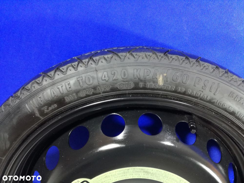 Audi A4 B8 koło dojazdowe zapas 5x112 T125/70 R19 ET29 2190900 - 2