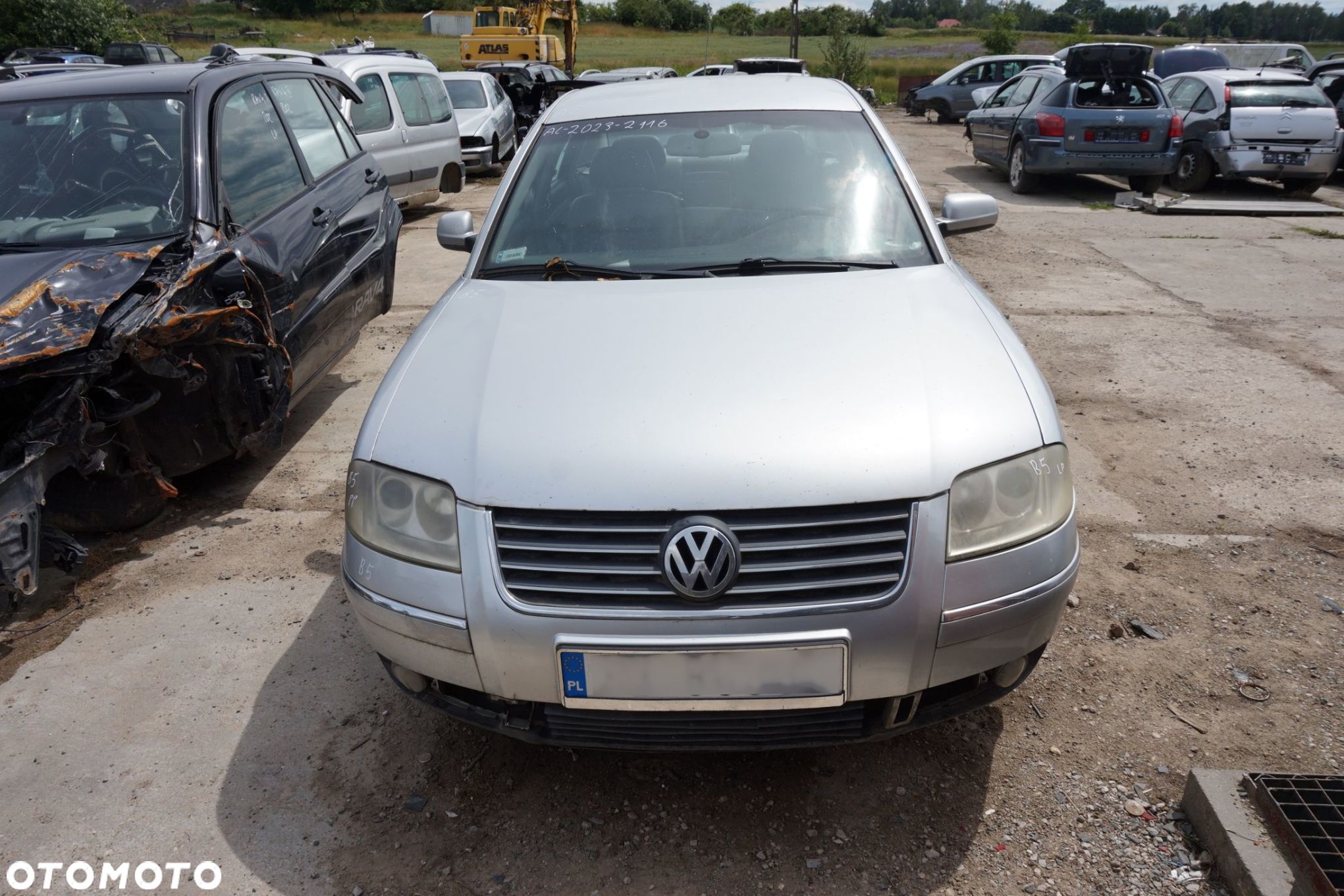 MASKA ZDERZAK BŁOTNIKI LAMPY PASSAT B5 LIFT LA7W  VOLKSWAGEN 2001-2005 SREBRNY PRZÓD KOMPLETNY - 1
