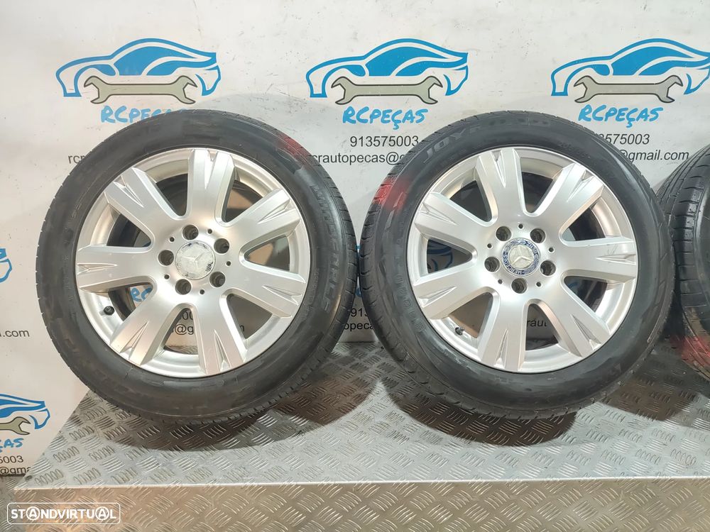 Conjunto Jantes 16 Originais Mercedes Benz Class C W204 7J ET43 5x112 - 5