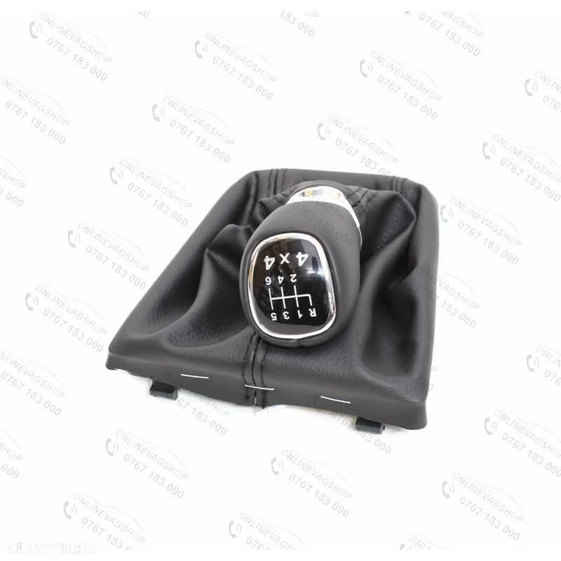 Nuca piele + manson schimbator Skoda Superb 2  cu 5 sau 6 viteze - 5