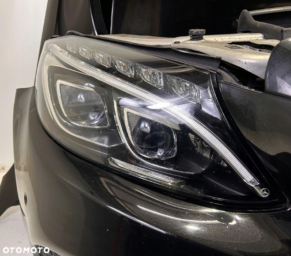 MERCEDES W205 AMG ZDERZAK MASKA CHŁODNICE PAS - 3