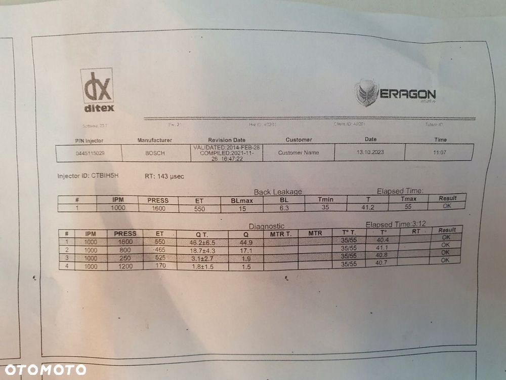 WTRYSK WTRYSKI VW CRAFTER 2.5 TDI 0445115029 BOSCH - 4