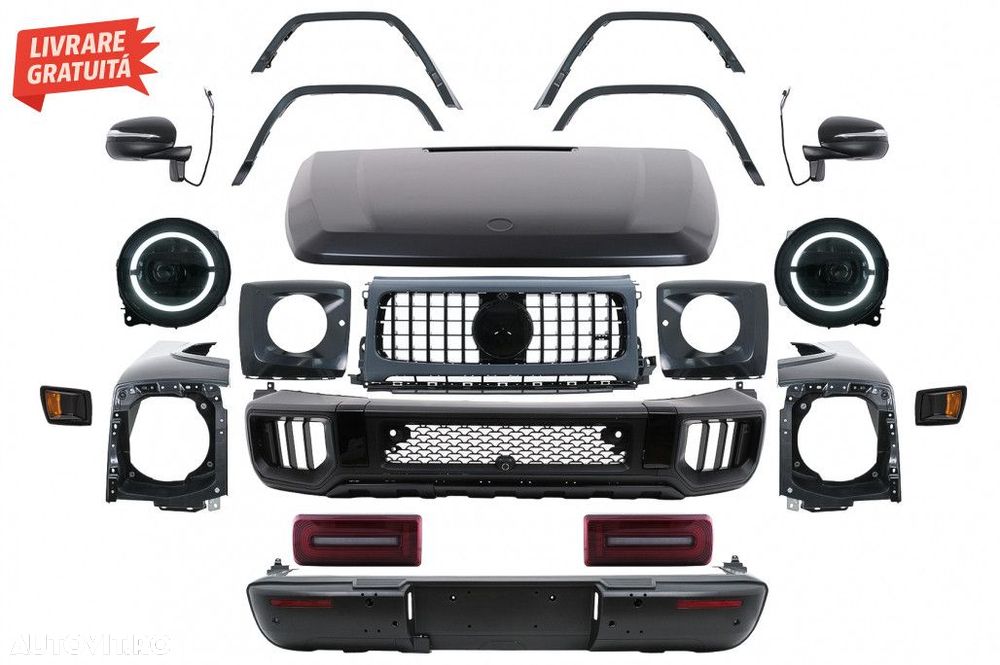 Pachet Exterior Mercedes W463 G-Class (2012-2017) Conversie la 2024 G6 - 1