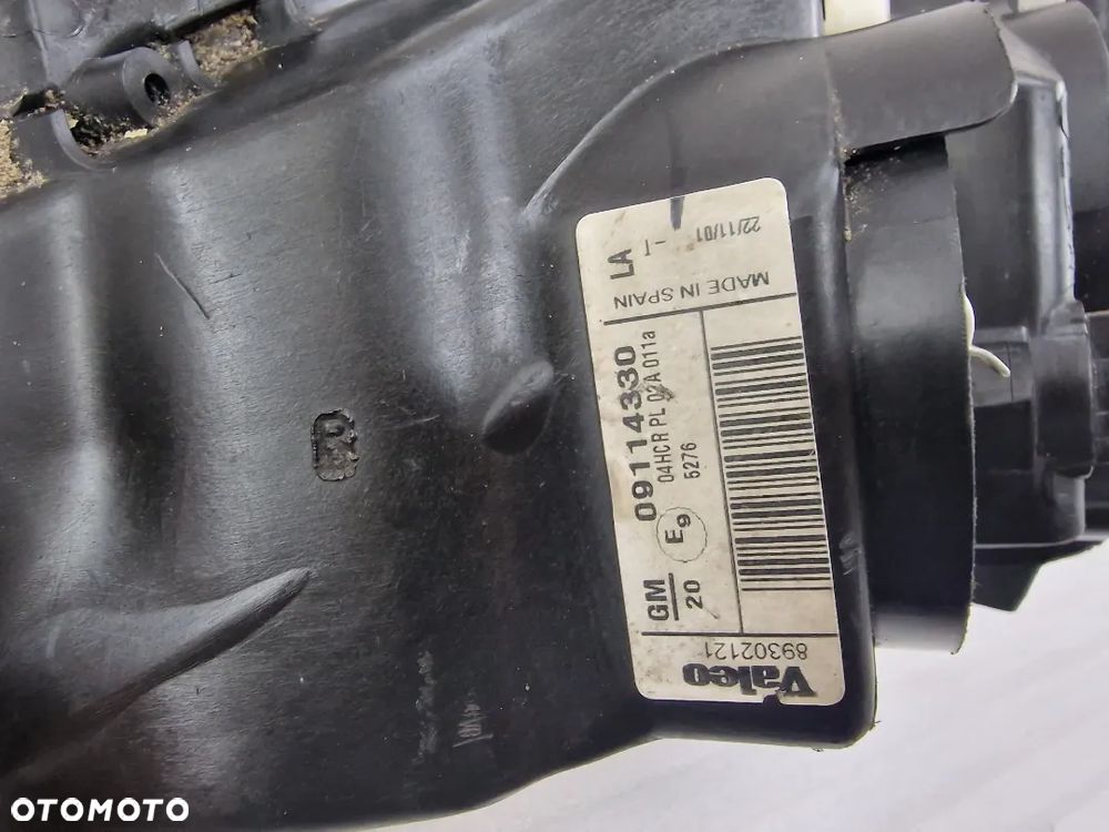 OPEL CORSA C 00- PRAWA LAMPA PRZEDNIA PRZÓD , NR 03114330 / 13115007 , NR AUKCJI LL476 - 7