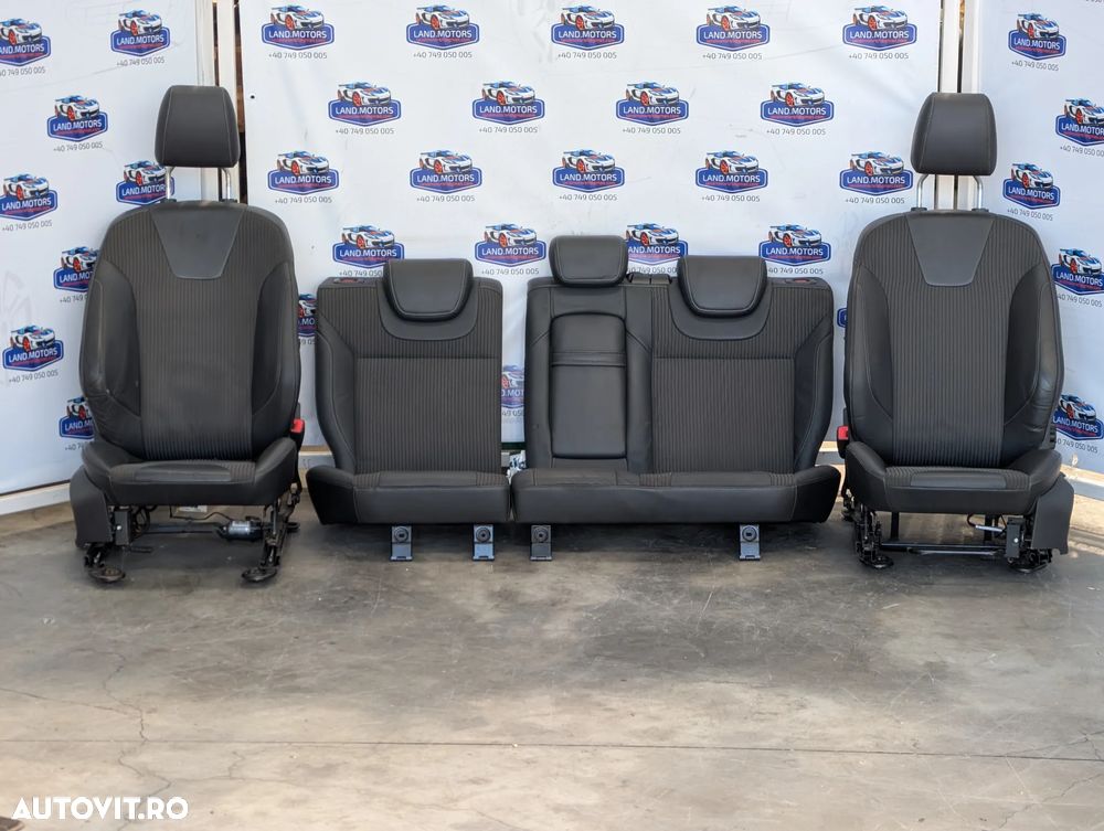 INTERIOR PIELE + TEXTIL / SCAUNE + BANCHETE FORD FOCUS MK3 2013 1.6 DIESEL UNIVERSAL COD OEM 1839386 / 1824828 / 1824830 / 1824826 / 2011-2015 - 1