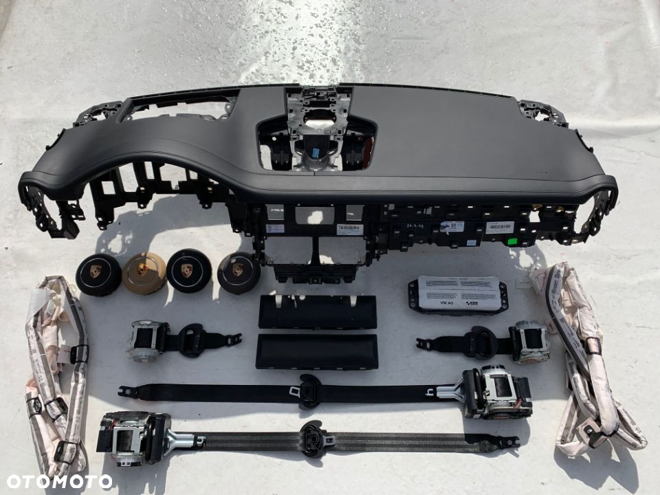 PORSCHE CAYENNE 9Y 9Y0 880 741  9Y0 880 742 PODUSZKA AIRBAG KURTYNA LEWA PRAWA DESKA PAS PASY FOTELA - 9