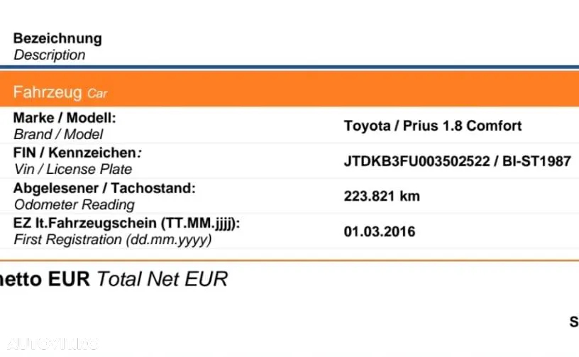 Toyota Prius (Hybrid) Comfort - 14
