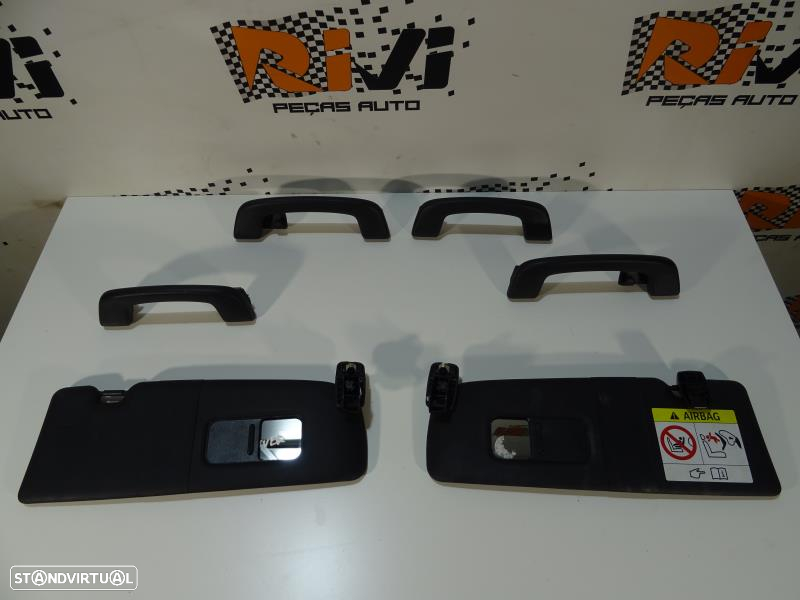Kit Teto Preto / Pack M BMW Serie 1 F21 - Cúpula / Plafonieres / Pilar / Pegas de Teto / Palas do Sol - 8