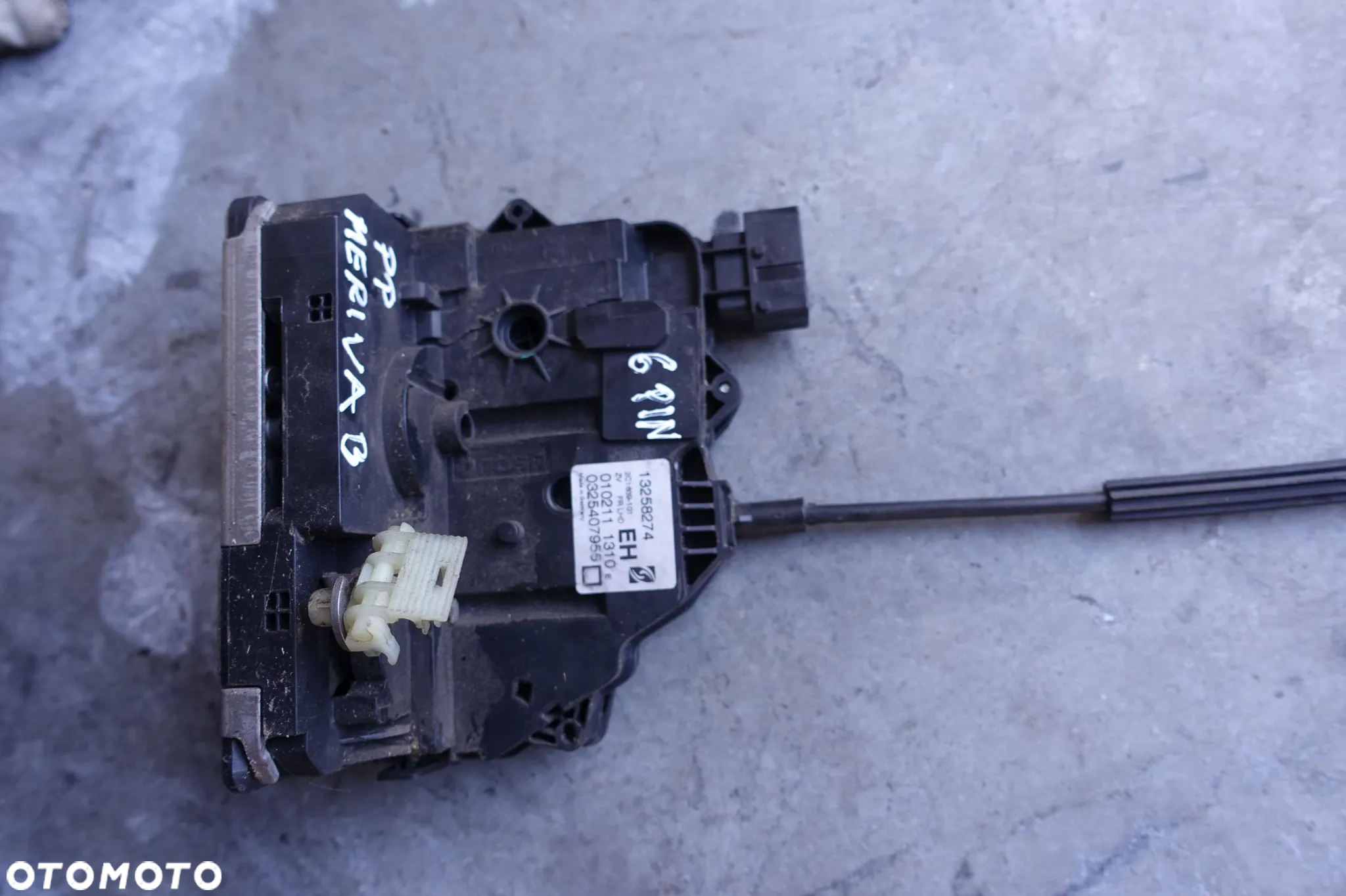MECHANIZM SZYB PRAWY KLAMKA ZAMEK GŁOŚNIK MERIVA B - 4