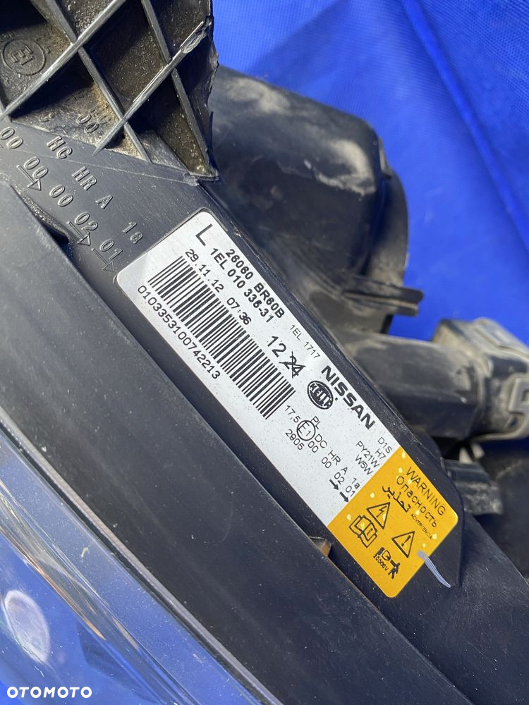 LAMPA przednia lewa NISSAN QUASHQUAI J10 Xenon lewy przód Europa oem - 8