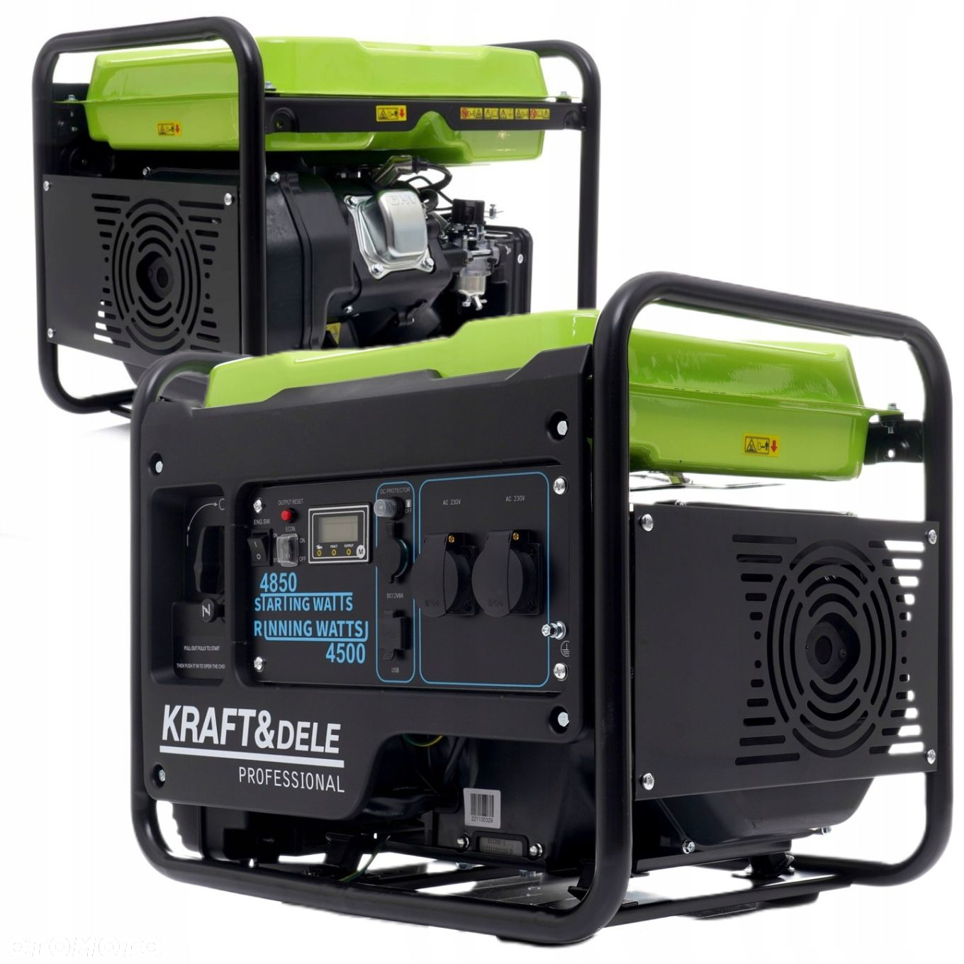 KRAFTDELE AGREGAT PRĄDOTWÓRCZY GENERATOR INWERTOROWY 4,5 kW/ 4,85 kW KD688 - 14