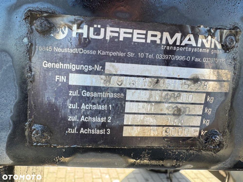 Huffermann HAR 1870 PRZYCZEPA DO HAKOWCA ROK 2011. - 22