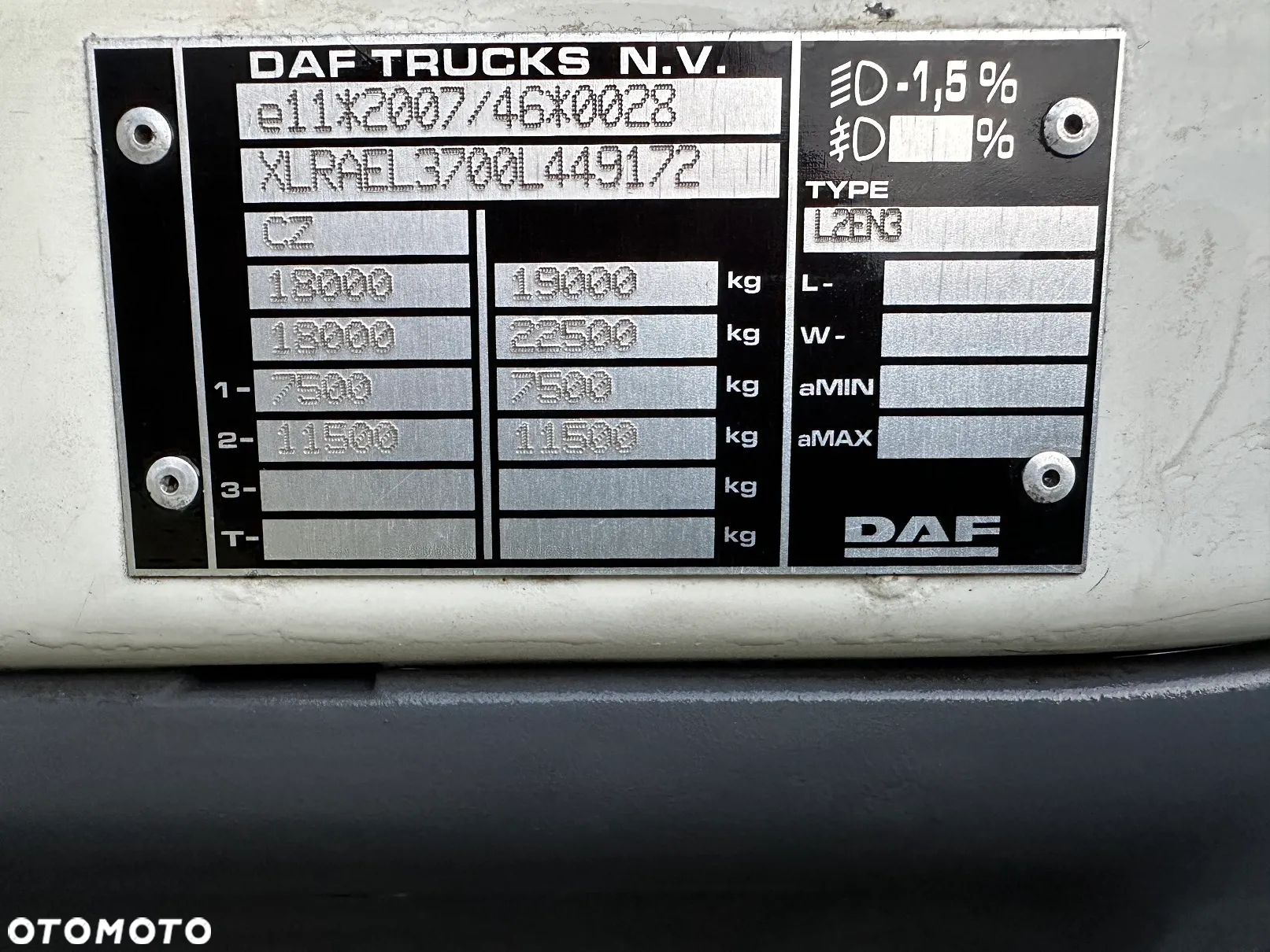 DAF LF 310 Euro 6 Manual Wywrotka Czołownica Pług Specjalny - 16