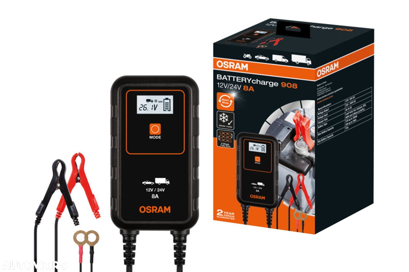 Redresor auto Osram BATTERYcharge 908 OEBCS908 - 1