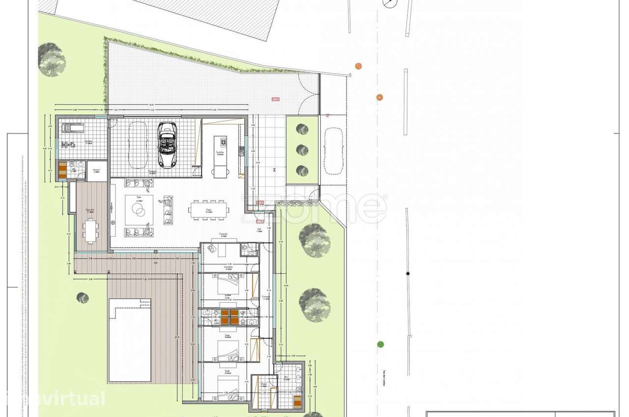Moradia seminova TÉRREA T4 com Piscina - Grande imagem: 2/60