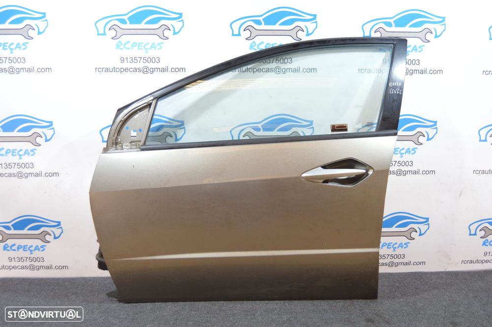 PORTA FRENTE FRONTAL ESQUERDA HONDA CIVIC VIII 8 MK8 FN2 FN 2 FECHO ELEVADOR MOTOR PUXADOR VIDRO - 1