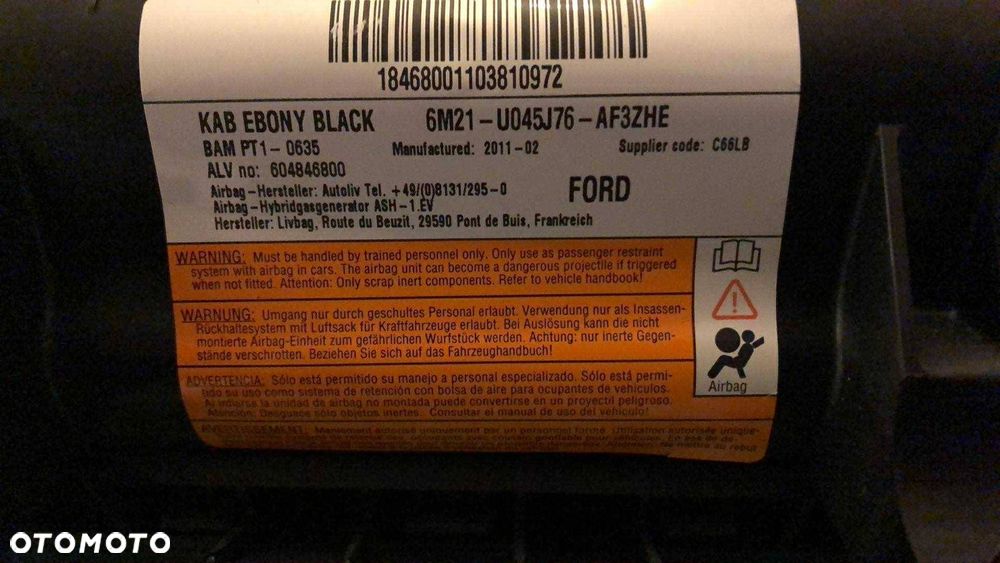 poduszka kolanowa ford s-max mk1 - 3