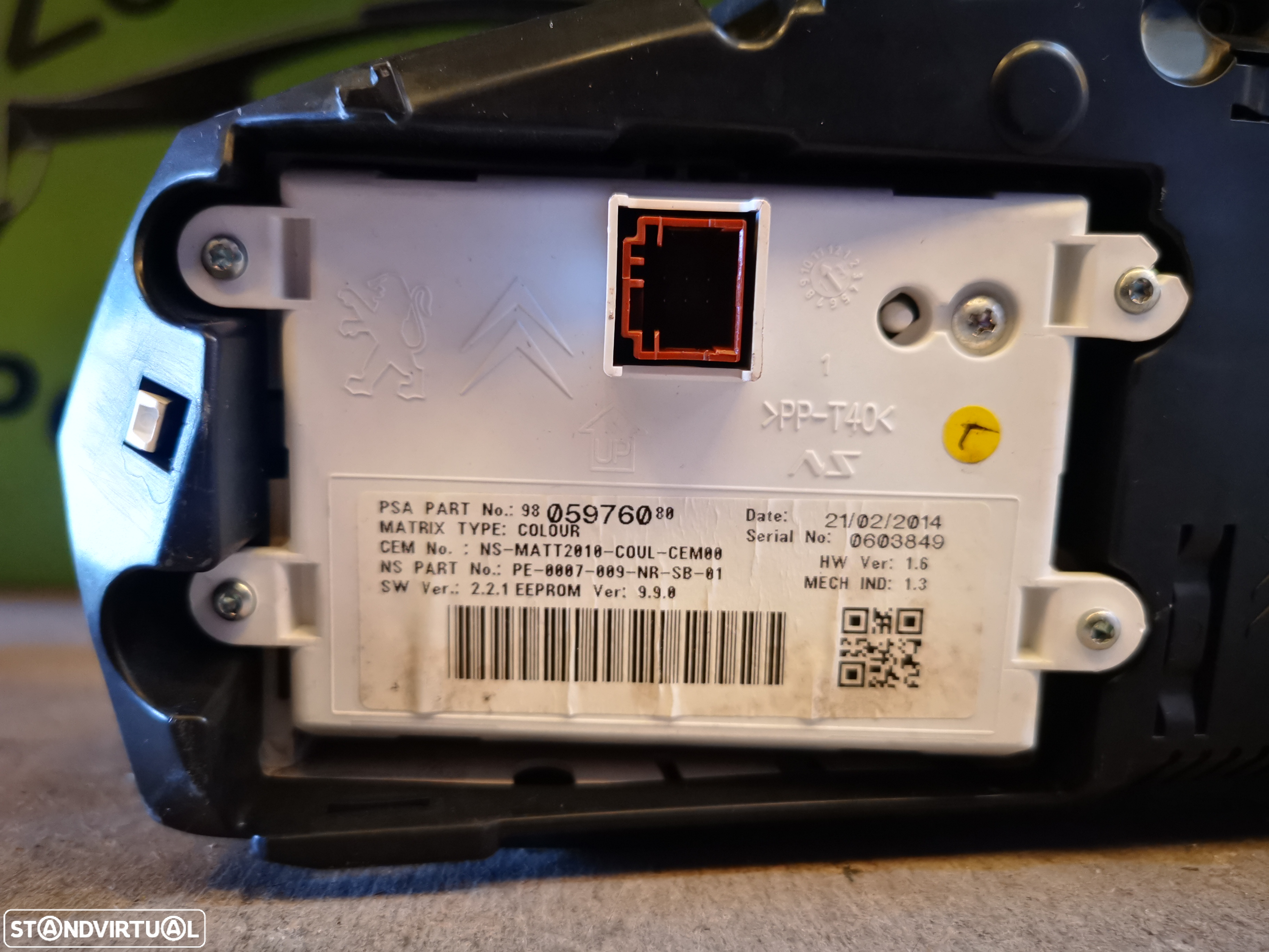 CITROEN DS5 QUADRANTE / PAINEL DE INSTRUMENTOS - Q026 - 7
