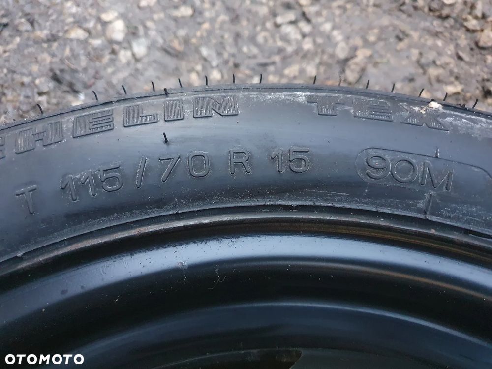KOŁO DOJAZDOWE ZAPAS R15 VW GOLF III VENTO PASSAT B4 4X100 ET40 535601025A  125/70R15      POSIADAM 2 SZT - 6
