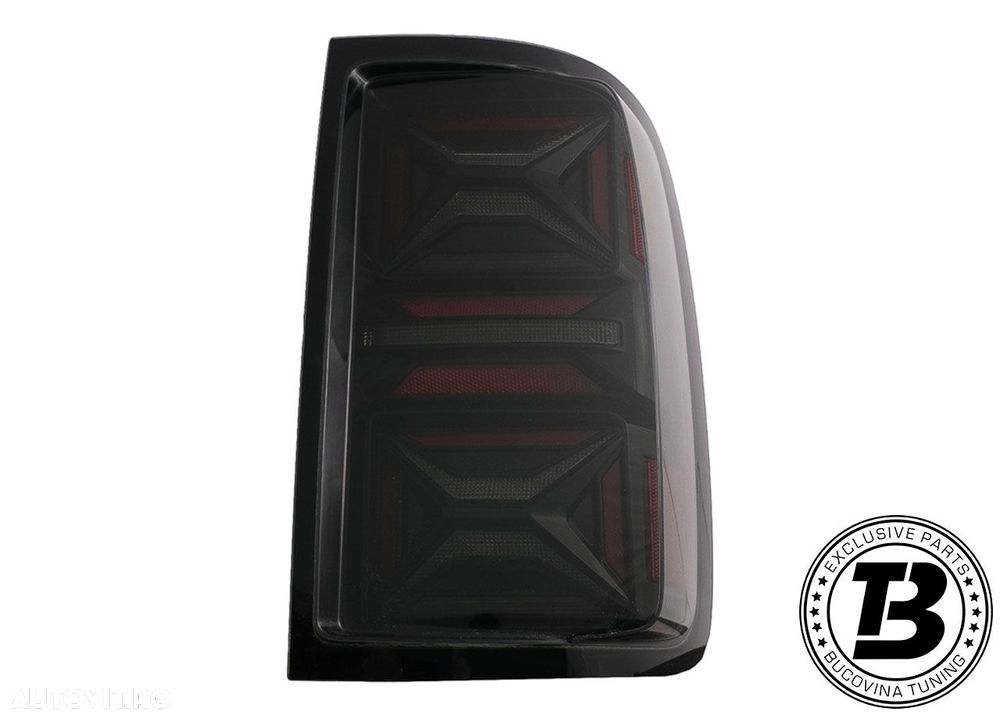 Stopuri Full LED compatibile cu VW Amarok Smoke Design - 10