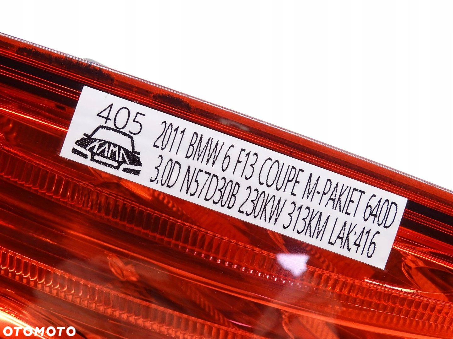 LAMPA LED LEWY TYŁ LEWA TYLNA W BŁOTNIK BMW 6 F06 F12 F13 7210575 - 9