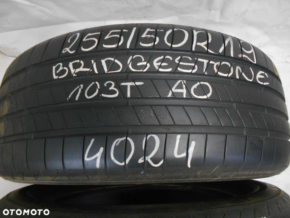 OPONY  255/50R19 BRIDGESTONE TURANZA ECO AO DOT 0825 / 4024 7.3MM - 2