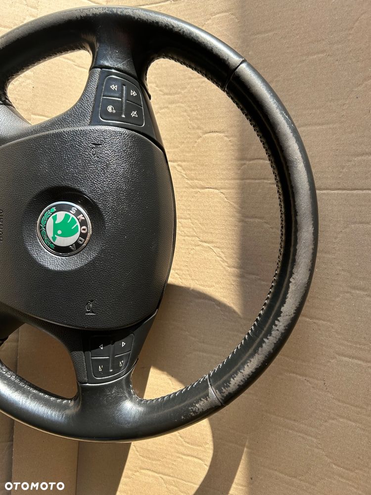 Kierownica multifunkcja skóra z poduszką Skoda Octavia 2 - 2