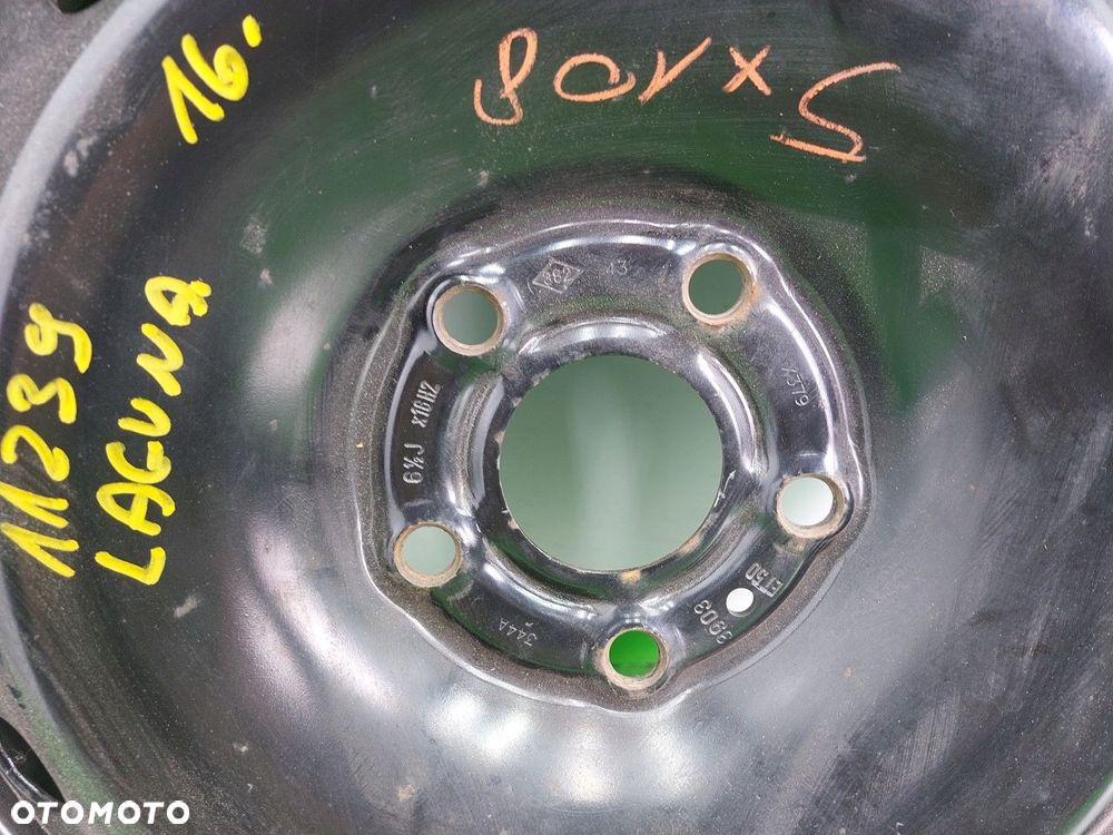 Koło zapasowe normalne FELGA STALOWA Renault Laguna II 5X108 6J 16 ET 50 - 6