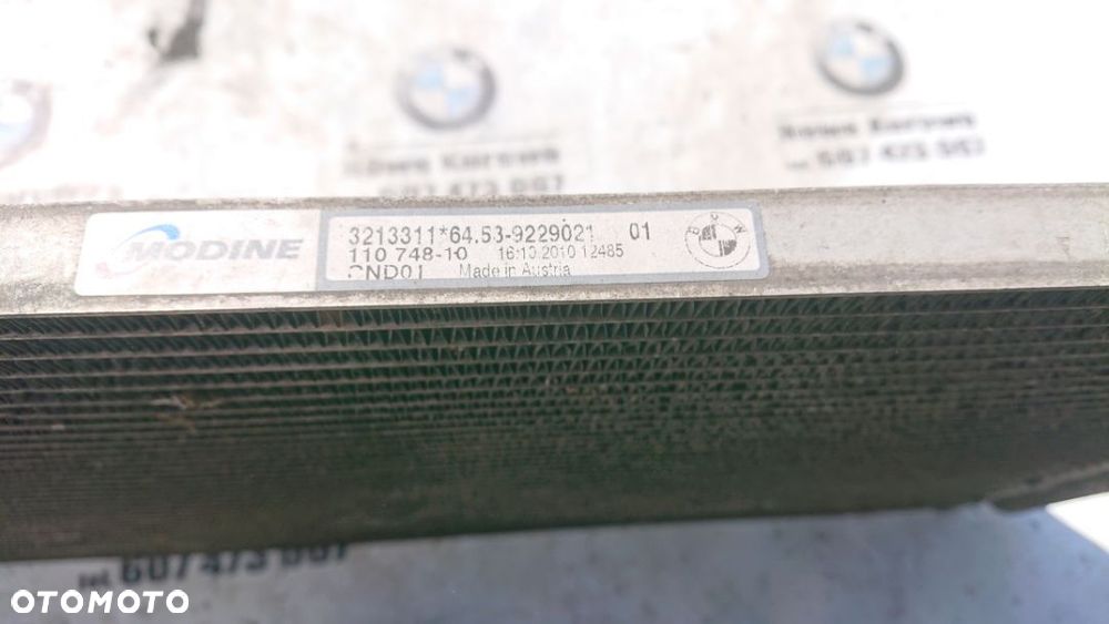 BMW E81 E87 E90 E91 Chłodnica Klimatyzacji 9229021 - 3