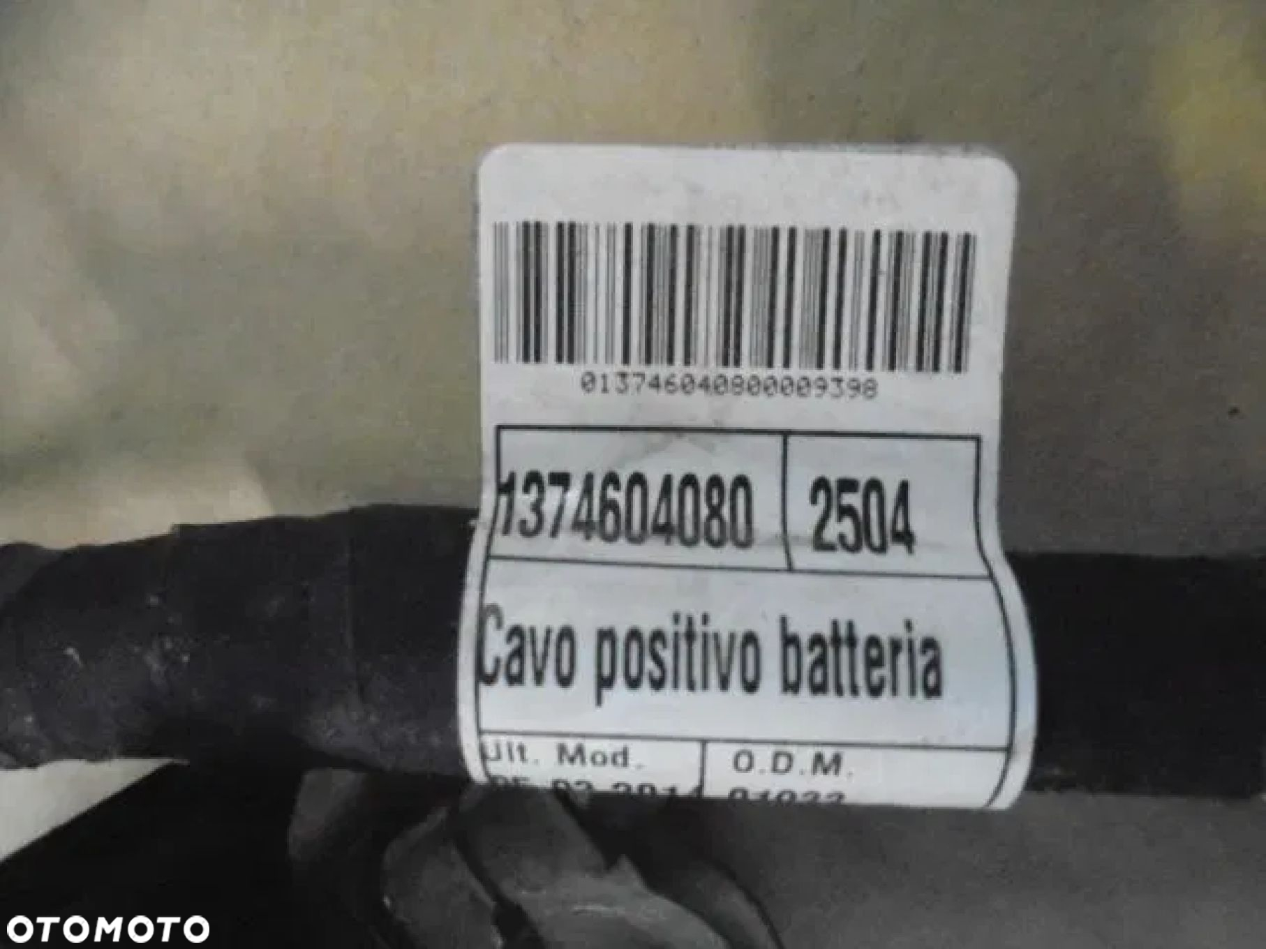 BOXER DUCATO III FL PRZEWÓD ALTERNATORA 1374604080 - 2