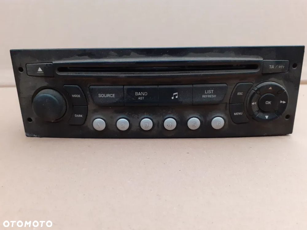 RADIO RD4 CD PEUGEOT 307 ORYGINAŁ 9659139977 BLAUPUNKT - 1