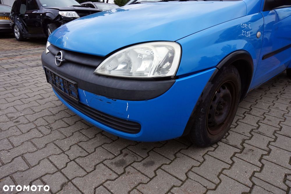 MASKA ZDERZAK BŁOTNIKI LAMPY CORSA C III Z20A  OPEL 1999-2003 NIEBIESKI PRZÓD KOMPLETNY - 21