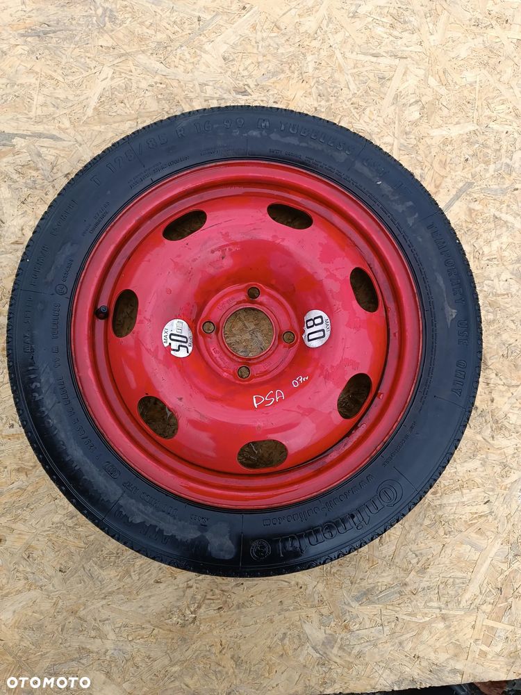 KOŁO DOJAZDOWE ZAPASOWE PEUGEOT 308 CITROEN 16 CALI 4X108 - 1