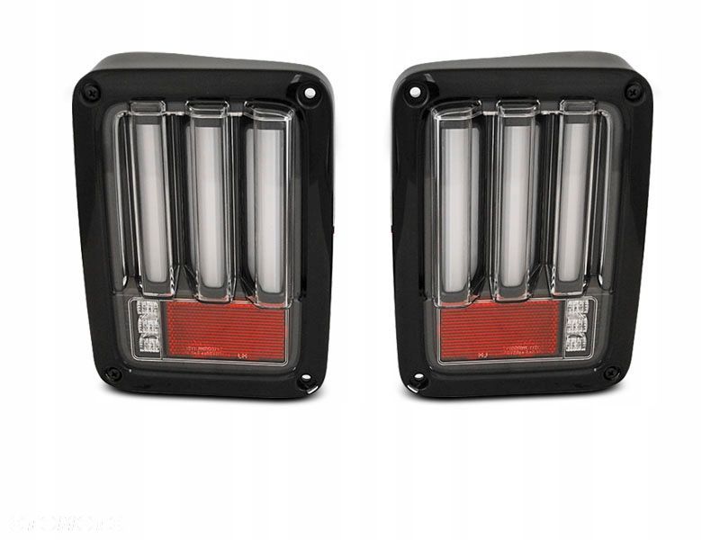 LAMPY DIODOWE JEEP WRANGLER JK 07-18 BLACK LED - 1