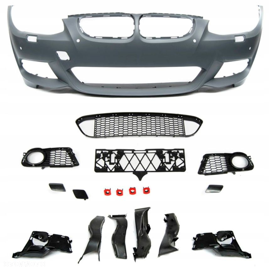 Zderzak Przod Kratki Spryski PDC Mpakiet Bmw 3 e92 e93 Lift Fl LCi 2010- - 5
