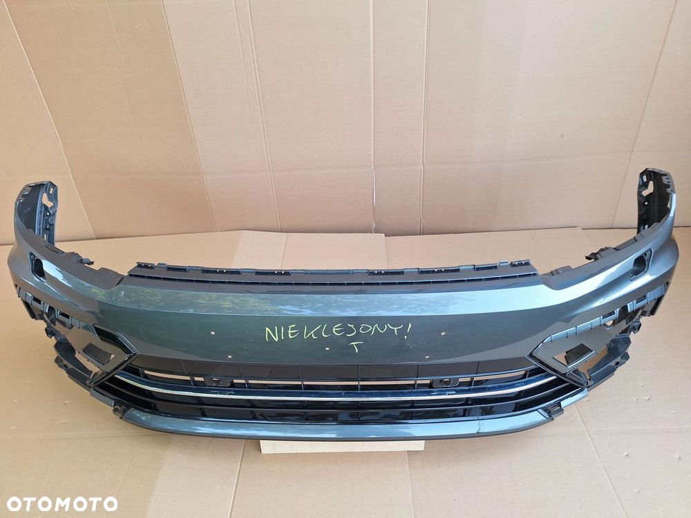 VW TIGUAN II R-LINE 16-20 NIE KLEJONY! ZDERZAK PRZÓD PRZEDNI+ZAŚLEPKA HAKA+LISTWA DOLNA ORYG. 5NA807221B WYSYŁKA KRAJ-EU - 2