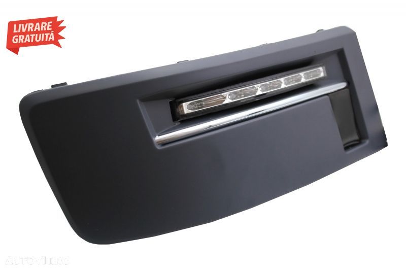 Prelungire Bara Fata cu Grila Centrala fara emblema si Lumini de zi LED DRL VW Tra- livrare gratuita - 12