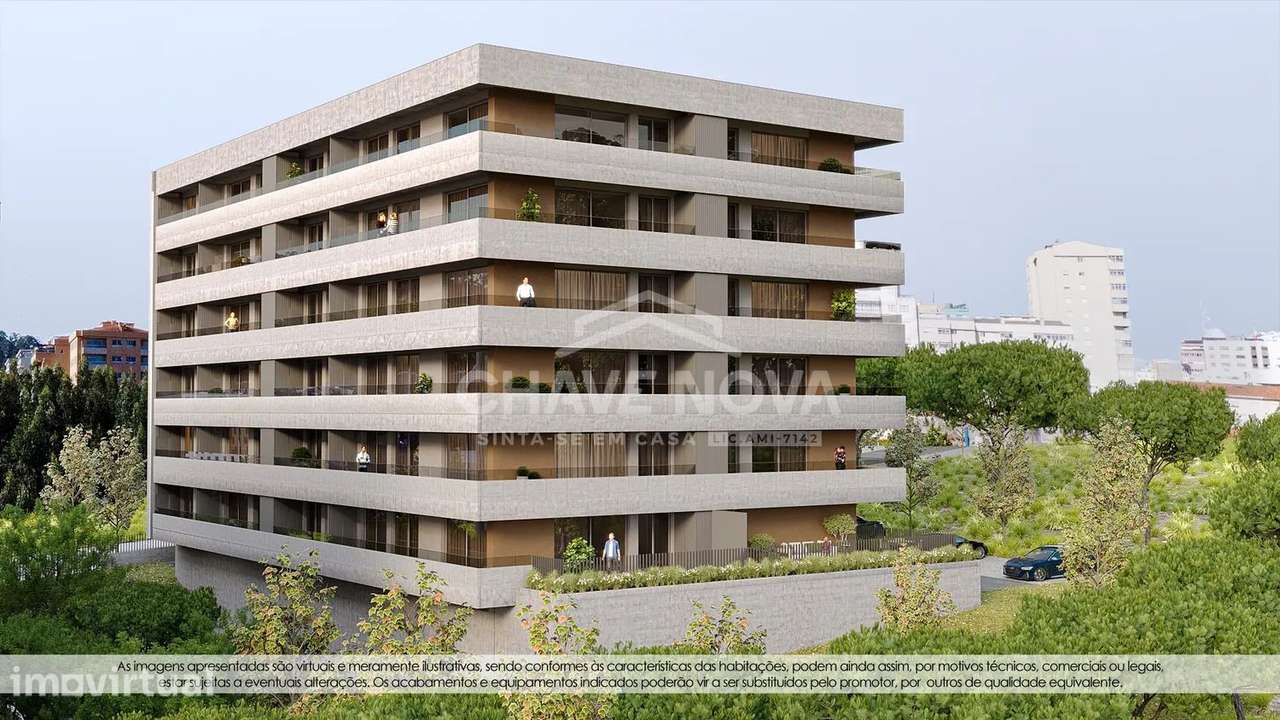 Apartamento T2 Novo c/ Lugar de Garagem em Mafamude (El Corte Inglés) - Grande imagem: 5/31